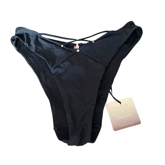 Honey Birdette NWTs Everyday Smooth Black Brazilian Panty size Small - Picture 3 of 7
